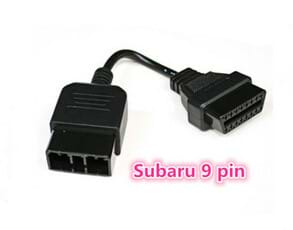 China Manufacturer Custom Subaru 9 Pin to 16 Pin OBD OBD2 Cable