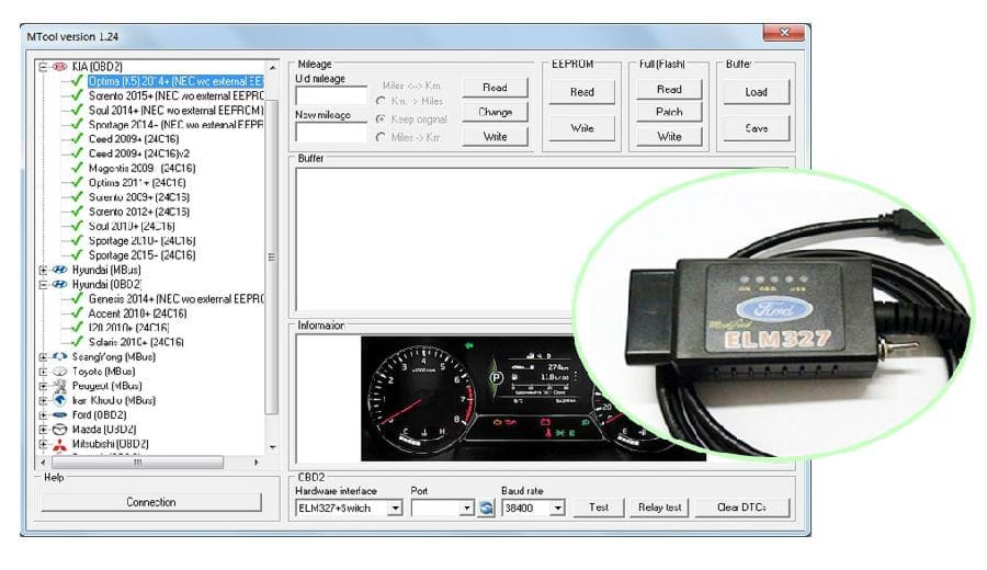 Our new product MTool 1.24 Super Mileage Software go with ELM327