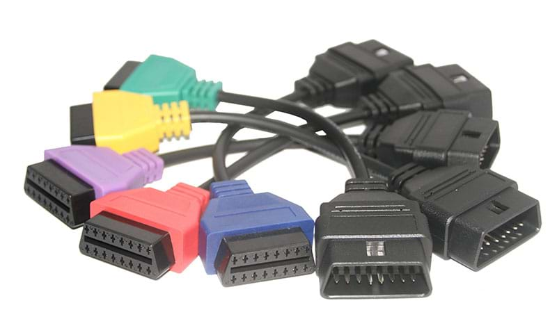 for FIAT ECU Scan Adaptors OBD Diagnostic Cable Five Colors