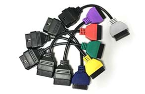 For FIAT ECU Scan Adaptors OBD Diagnostic Cable Six Colors