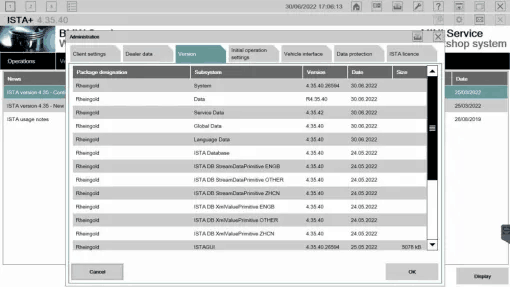 BMW ISTA 4.35.40 Software Download and System Registration