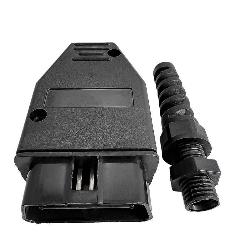 OBD2 Connector Shell OBDII 16Pin Male J1962 Connector Plug With Screws Adaptor