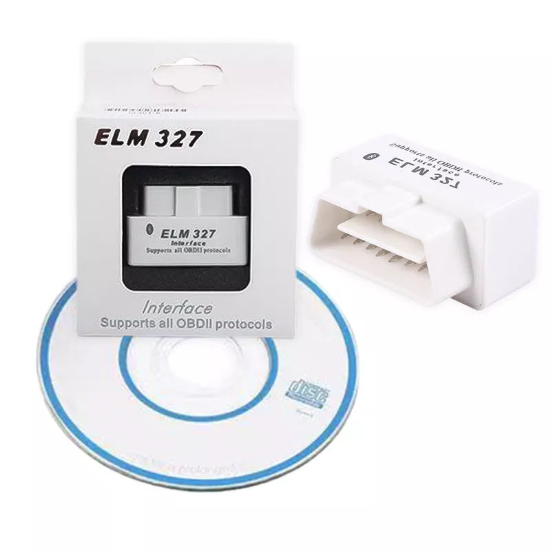 Factory price- OBDii White Smart Car Diagnostic Interface with Super MINI ELM327 With BT wireless